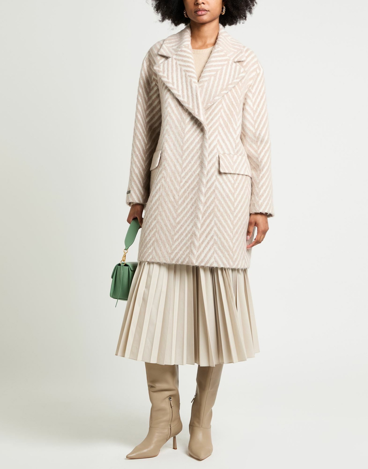 Peserico Womens Coat in Beige