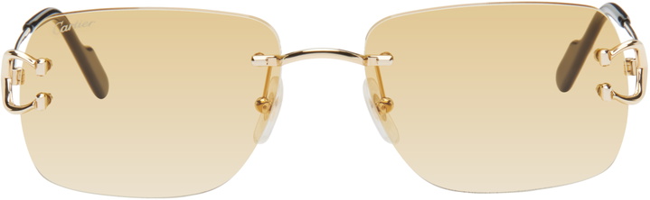 Photo: Cartier Gold Classic C Motif Sunglasses