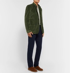 Massimo Alba - Mandarin-Collar Cotton-Velvet Jacket - Green