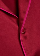 Olivia Von Halle Yves Silk Pyjama set Red