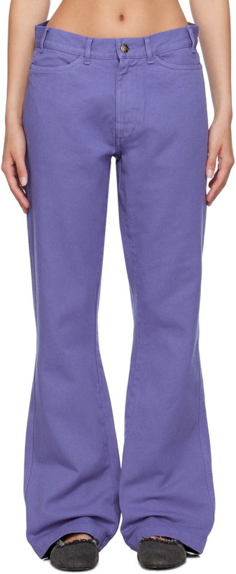 Photo: Stockholm (Surfboard) Club Purple Flared Trousers