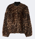 Arma Violet reversible shearling bomber jacket