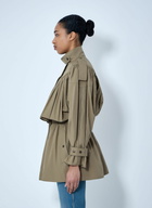 Chloé Gathered High-Collar Jacket