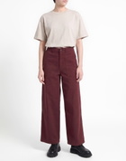 Jijil Womens Jeans Burgundy