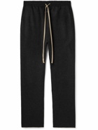 Fear of God - Forum Straight-Leg Virgin Wool and Cashmere-Blend Drawstring Trousers - Black