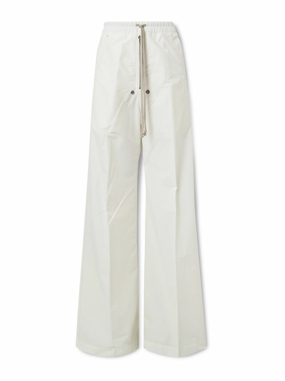 パンツ Rick Owens Wide-Leg Cotton Muslin Pants With Drawstring Rick Owens - Wide-Leg Cotton-Blend Poplin Drawstring