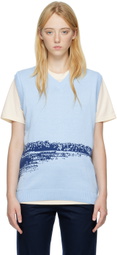 Manors Golf Blue Graphic Vest
