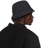 Juun.J Black Insulated Bucket Hat