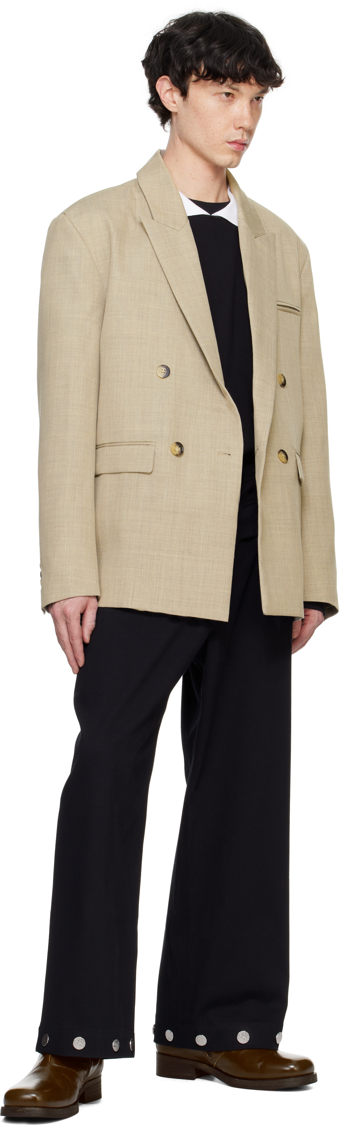 Nanushka Taupe Olivier Blazer