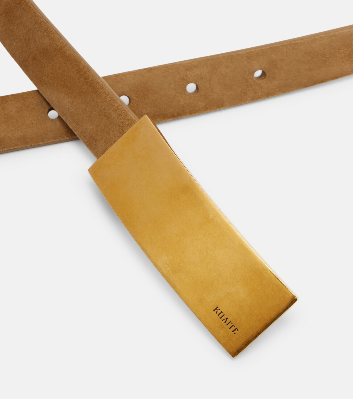 Khaite Berlin suede belt