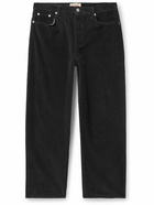 Stussy - Big Ol' Straight-Leg Cotton-Corduroy Trousers - Black