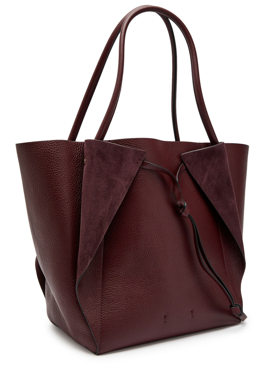 Gabriela Hearst Marija Leather Tote bag - Bordeaux - One Size