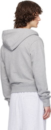 Entire Studios Gray Slim Zip Up Hoodie