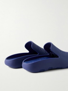 Burberry - Embellished Perforated Rubber Clogs - Blue