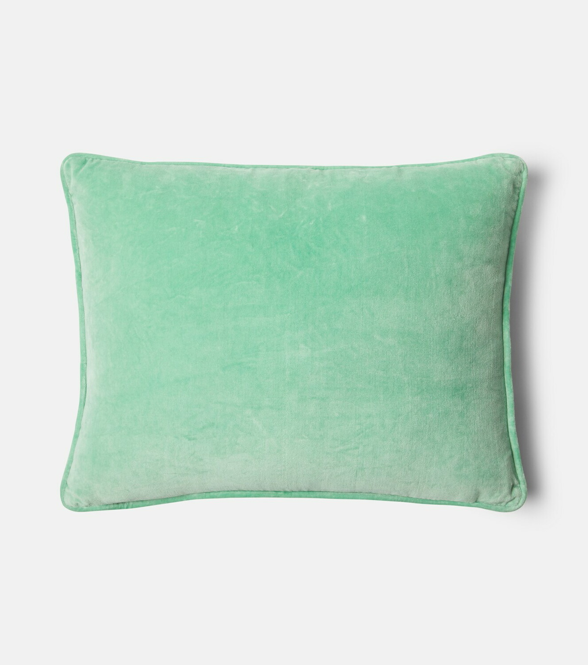 Les-Ottomans Embroidered cotton velvet cushion