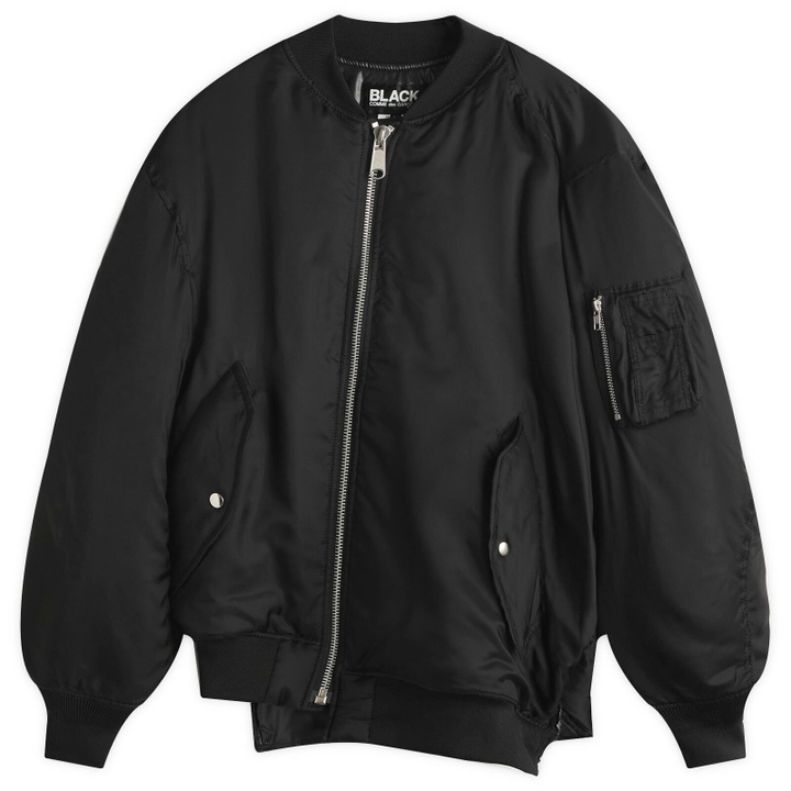 Photo: Comme des Garçons Men's Asymetric Bomber Jacket in Black