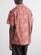 Portuguese Flannel - Compota Embroidered Cotton-Blend Shirt - Red