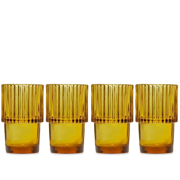 Photo: House Doctor Rills Tumbler Set Of 4 in Amber