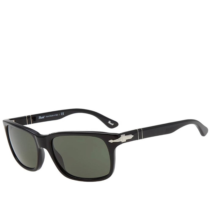 Photo: Persol 3048S Slim Aviator Sunglasses Black