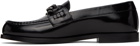 Valentino Garavani Black VLogo Chain Loafers