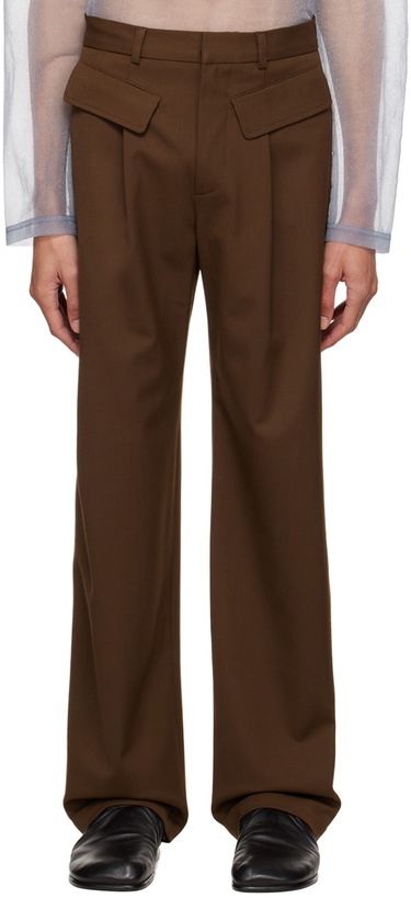 Photo: Maryam Nassir Zadeh SSENSE Exclusive Brown Jem Trousers