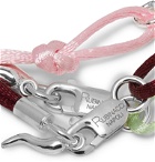 Rubinacci - Set of Three Silk Bracelets - Pink