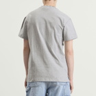 Adidas Men's No Wash Logo T-Shirt in Medium Grey Heather