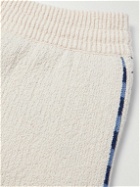 Alanui - Straight-Leg Jacquard-Knit Cotton and Linen-Blend Drawstring Bermuda Shorts - Neutrals