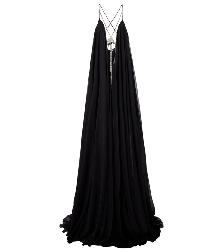Photo: David Koma Embellished chiffon gown