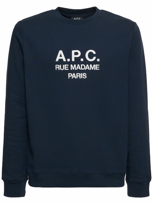 Photo: A.P.C. - Logo Embroidered French Terry Sweatshirt