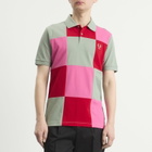 Comme des Garçons SHIRT Men's x Fred Perry Patchwork Polo in Kahki X Mix