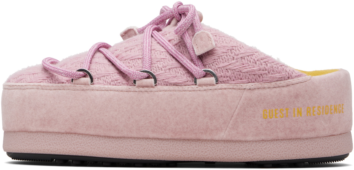 Guest in Residence Pink Moon Boot Edition EVX Knit Mule Loafers