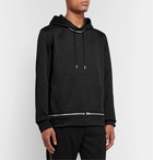 Helmut Lang - Zip-Detailed Tech-Jersey Hoodie - Black