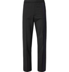 Valentino - Striped Wool and Mohair-Blend Drawstring Trousers - Men - Black
