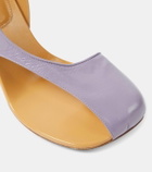 Dries Van Noten Asymmetric Virgo 95 leather pumps