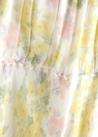 Loveshackfancy Kelila Floral-print Chiffon Maxi Dress Cream