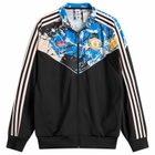 Adidas Men's x Stone Roses Manchester United Track Top in Black/Multicolor