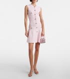 Self-Portrait Mini embellished satin top-handle bag