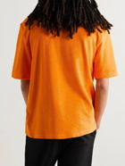 Bottega Veneta - Cotton-Blend Terry T-Shirt - Orange