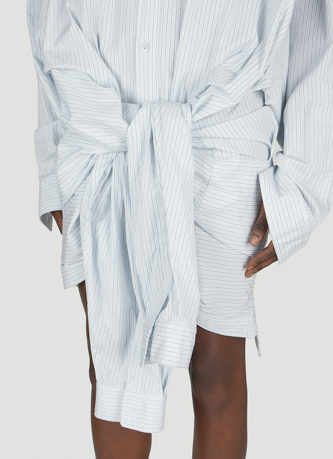 Balenciaga Double Pin-Stripe Shirt