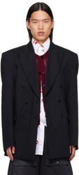 VETEMENTS Black Peaked Lapel Blazer