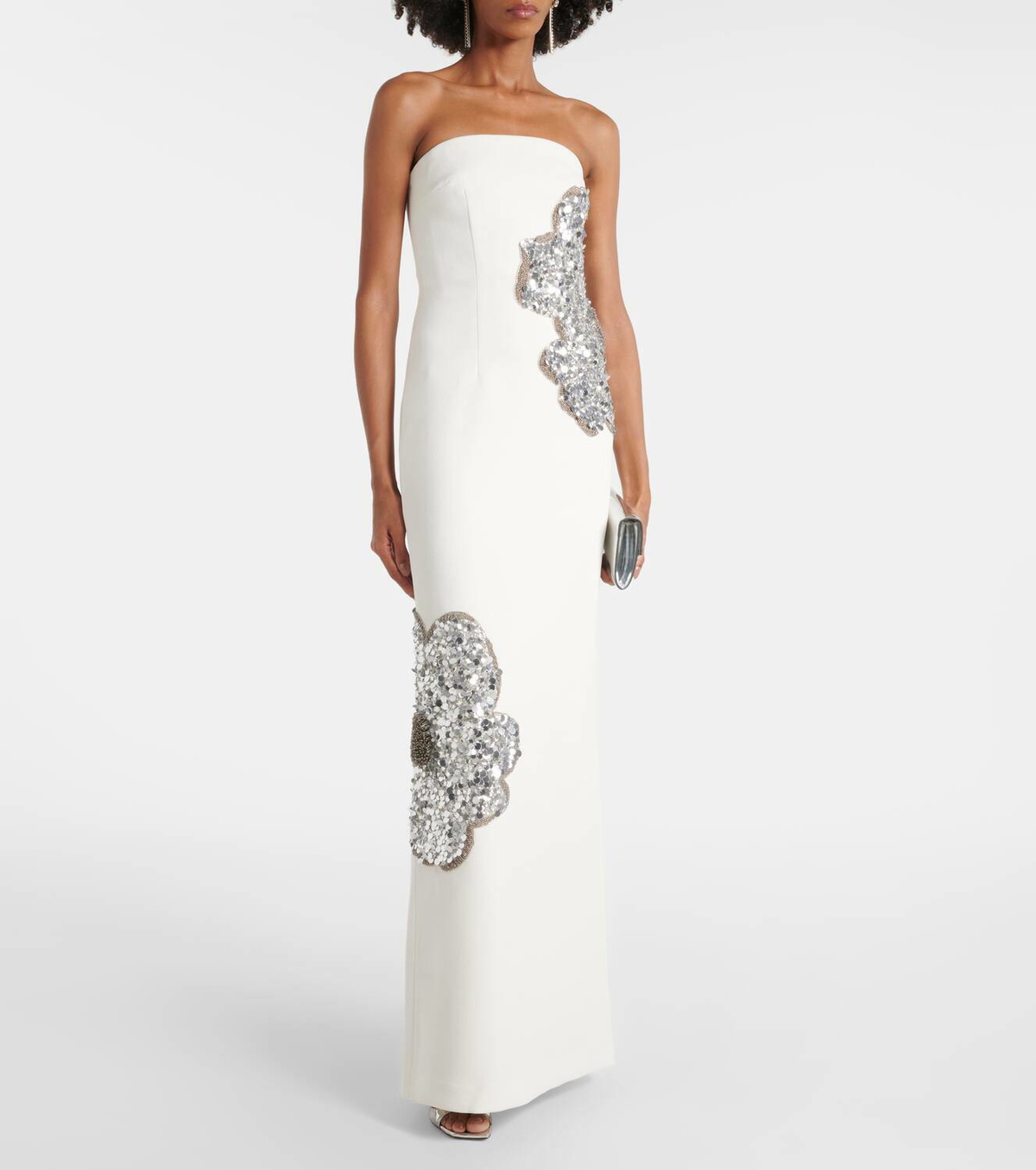Rebecca Vallance Layana strapless embellished gown Rebecca