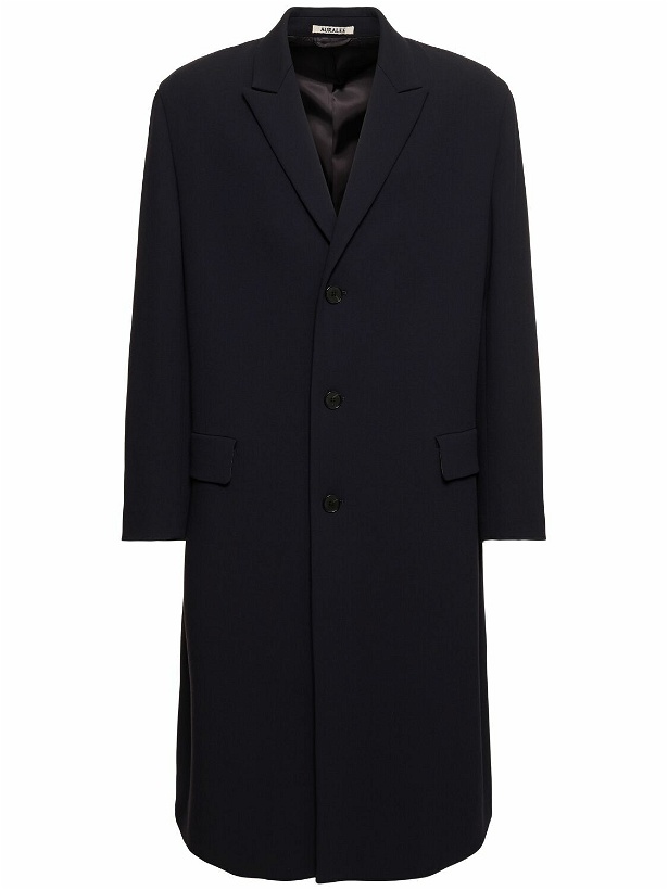 Photo: AURALEE Double-woven Wool Chesterfield Coat