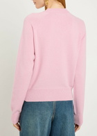 Balmain Embellished Wool and Cashmere-blend Jumper Rose