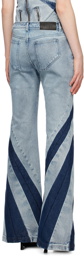 Dion Lee Blue Darted Jeans