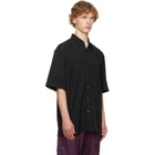 Dries Van Noten Black Floral Shirt