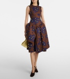 Shushu/Tong Floral cotton midi dress