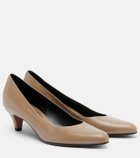 The Row Ornella leather pumps