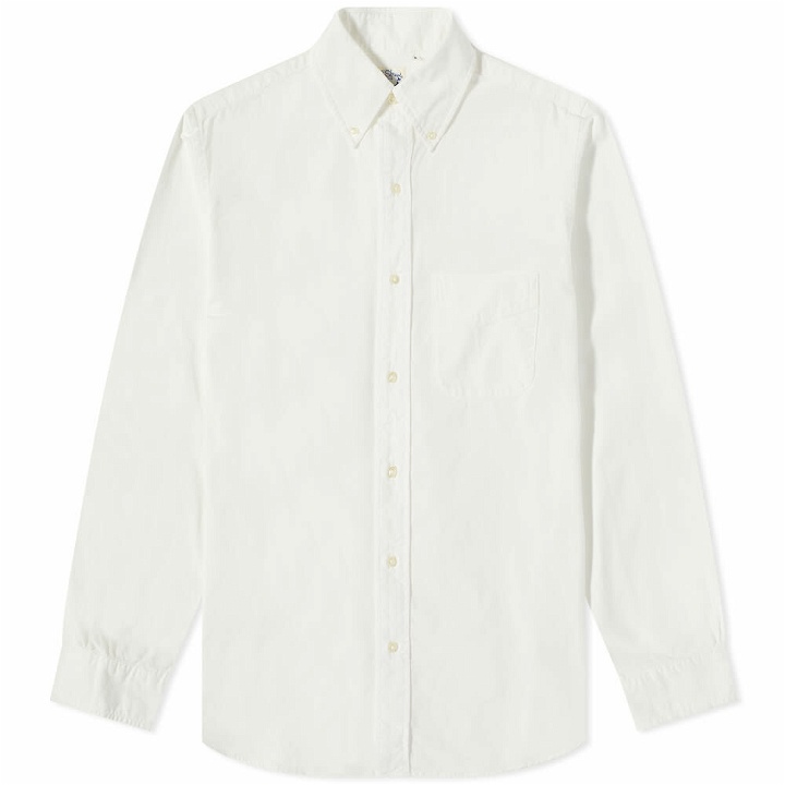 Photo: orSlow Men's Button Down Chambray Shirt in White