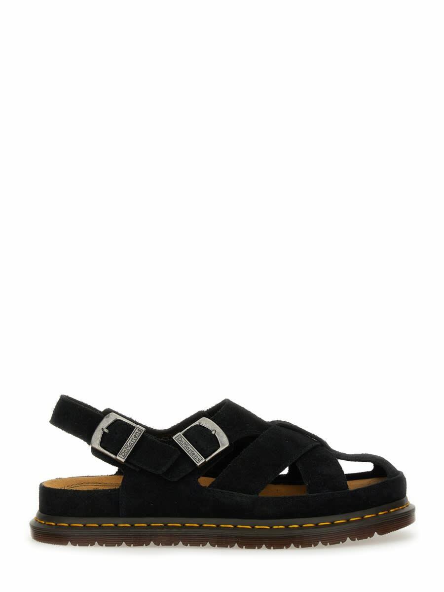 Dr. Martens Black Archive Fisherman Suede Sandals Dr. Martens